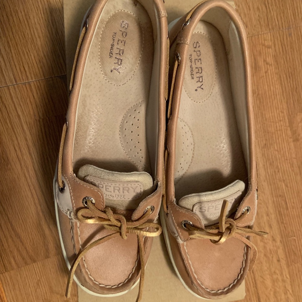 Sperry angelfish metallic linen topsiders - Picture 3 of 3